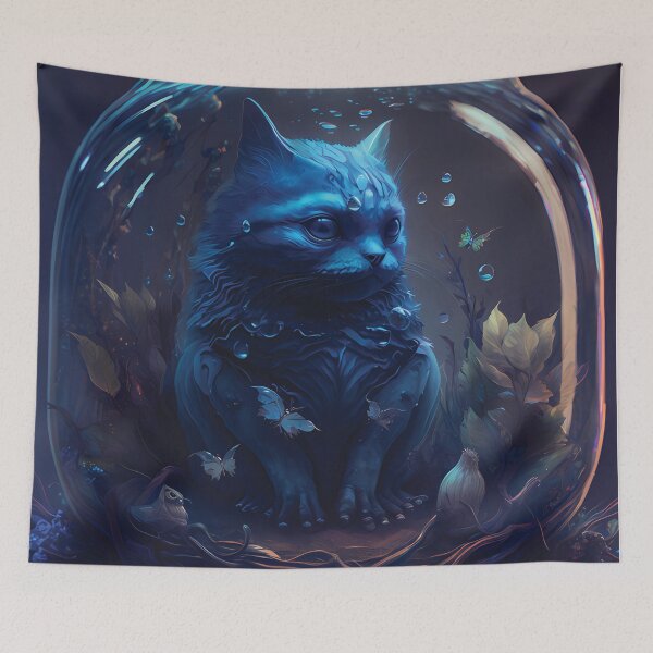 Item preview, Cat in Aquarium AI Artwork designed and sold by Slowerblue.