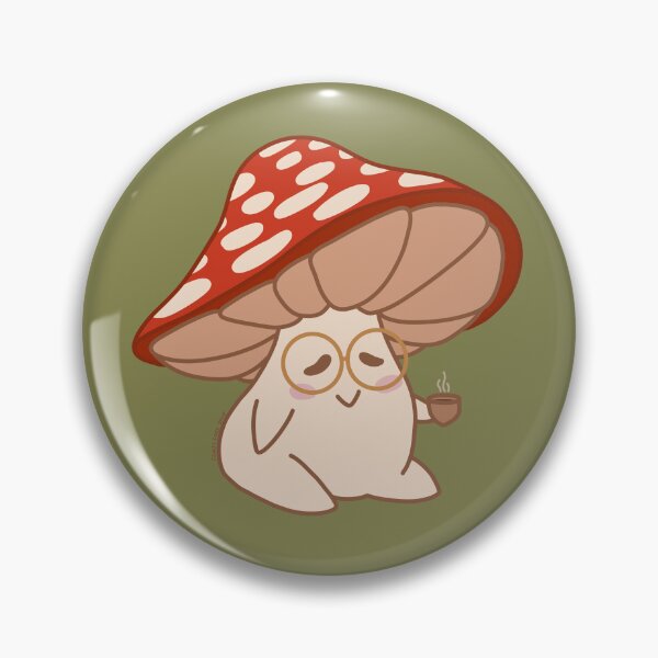 Item preview, Cute Sleepy Mushroom Enjoying Some Tea designed and sold by comfycozyshop.
