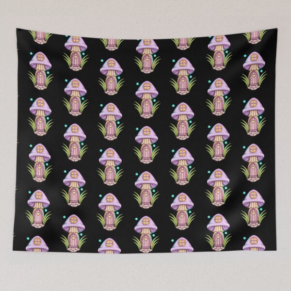 Item preview, Pastel Cottagecore Mushroom House designed and sold by Lauren-Cthulu.