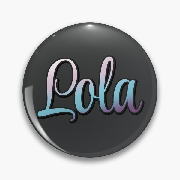 Item preview, Pretty Script Lola Typographic Name in Cool Colors designed and sold by AloraDawnEve.