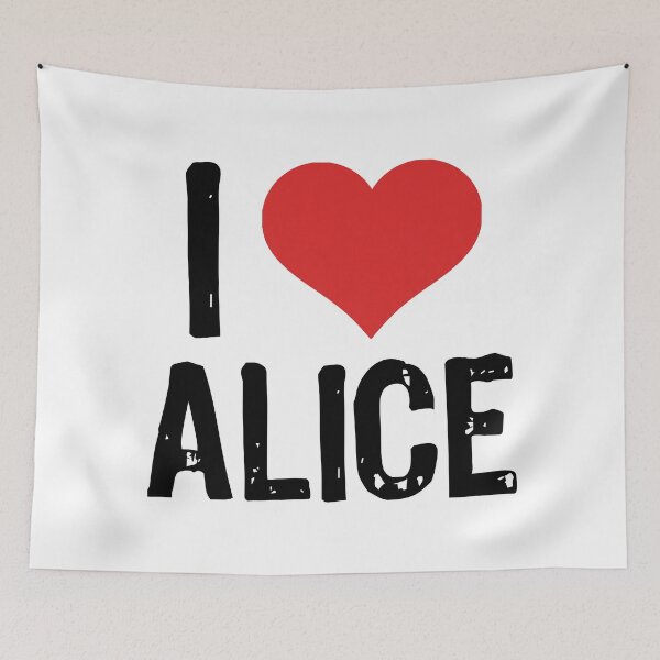 Aperçu de l'œuvre J'aime Alice créée et vendue par The "I Love Everything" Shop.