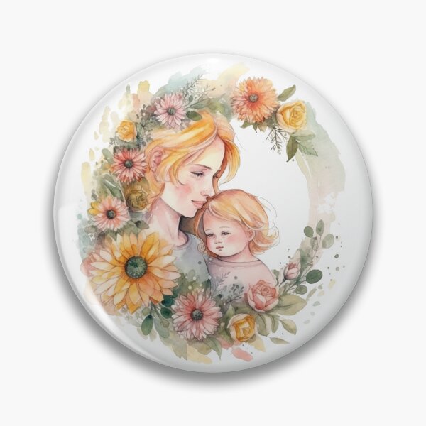 Item preview, Beautiful Watercolor Style Mother's Day Illustration designed and sold by AlvarinsTrsr.