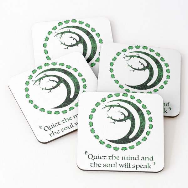 Item preview, Bodhi Tree Crescent Moon Black Over Green Distress  designed and sold by Gnartist.