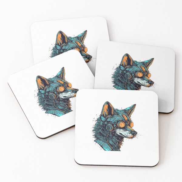 Item preview, Future cyberpunk wolf retro style designed and sold by CustomDC.