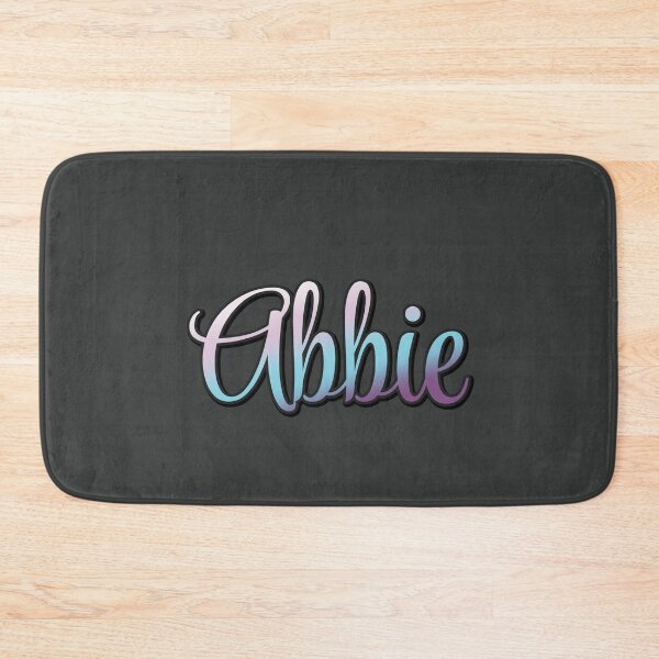 Item preview, Pretty Script Abbie Typographic Name in Cool Colors designed and sold by AloraDawnEve.