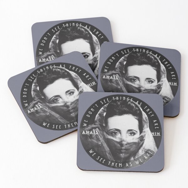 Item preview, Anaïs Nin portrait and a quote of talmudic origin: We Don’t See Things As They Are, We See Them As We Are designed and sold by artbleed.