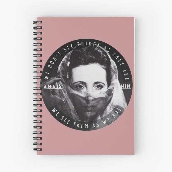 Item preview, Anaïs Nin portrait and a quote of talmudic origin: We Don’t See Things As They Are, We See Them As We Are designed and sold by artbleed.