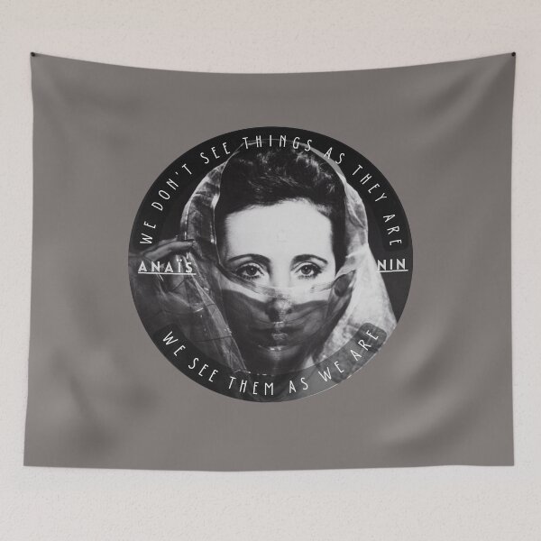 Item preview, Anaïs Nin portrait and a quote of talmudic origin: We Don’t See Things As They Are, We See Them As We Are designed and sold by artbleed.