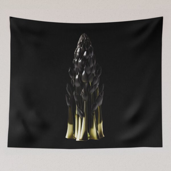 Item preview, Black Metallic Asparagus Art designed and sold by CarrotStick.