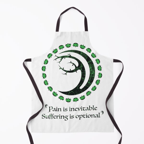 Item preview, Bodhi Tree Crescent Moon Black Over Green Distress Pain designed and sold by Gnartist.