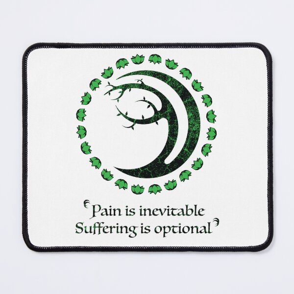 Item preview, Bodhi Tree Crescent Moon Black Over Green Distress Pain designed and sold by Gnartist.
