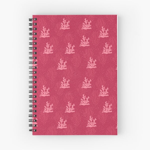 Item preview, coral reef repeat pattern in viva magenta  designed and sold by HariniArts.