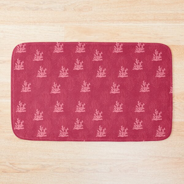 Item preview, coral reef repeat pattern in viva magenta  designed and sold by HariniArts.