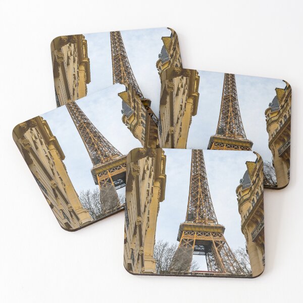 Item preview, View of Eiffel Tower between Buildings  designed and sold by GEM-Photo.