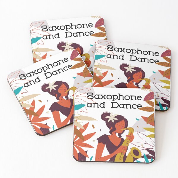 Item preview, Graceful Girl Saxophone and Dance - Music Artwork designed and sold by ElLocoMus.