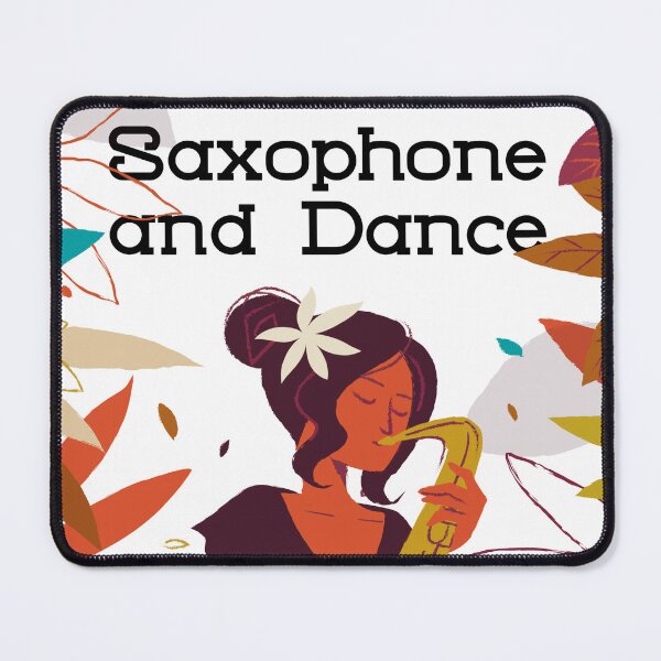 Item preview, Graceful Girl Saxophone and Dance - Music Artwork designed and sold by ElLocoMus.