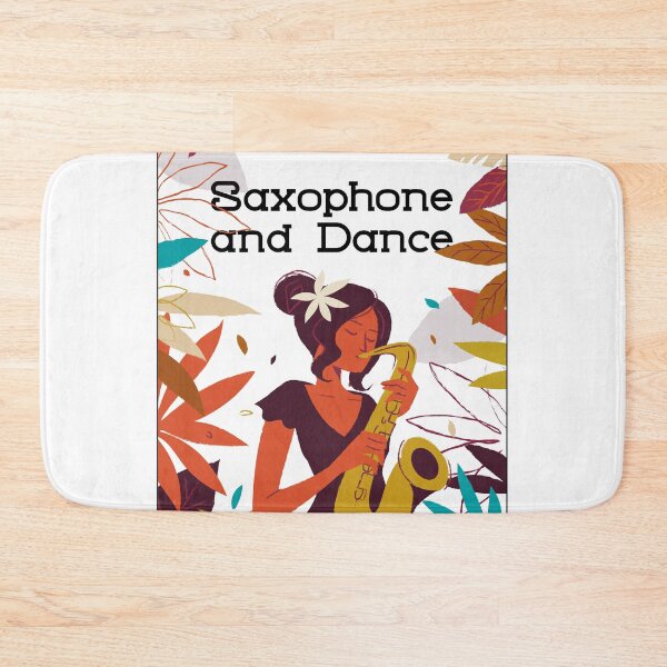 Item preview, Graceful Girl Saxophone and Dance - Music Artwork designed and sold by ElLocoMus.