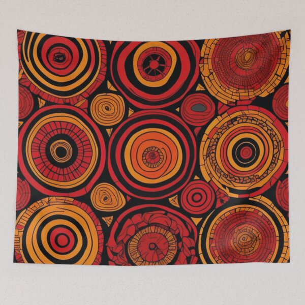 Item preview, Motivo africano laranja, vermelho, preto designed and sold by GirlaineSQ.