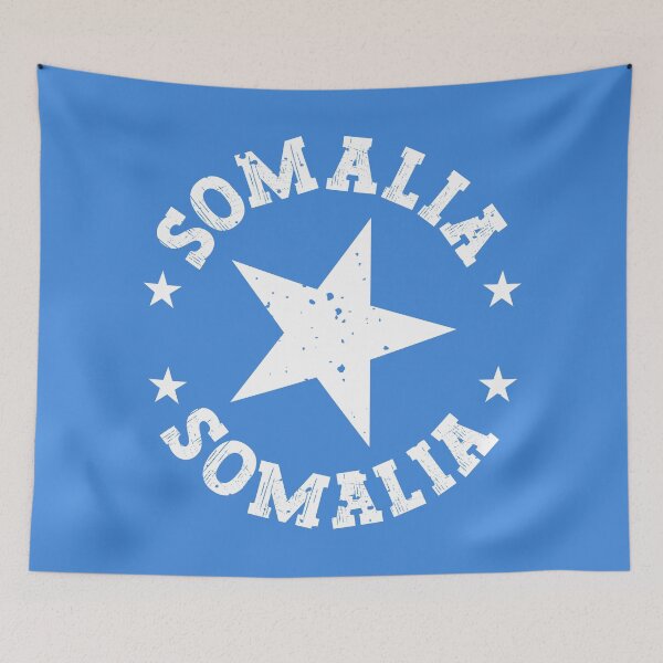Item preview, Somalia | Speckled Somalian Distressed Vintage Flag - Blue designed and sold by PearlMoonGrapes.