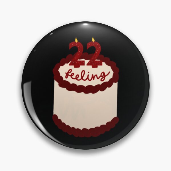 Item preview, Red Taylor Swift Feelin 22 Birthday Cake designed and sold by lmariedesign.