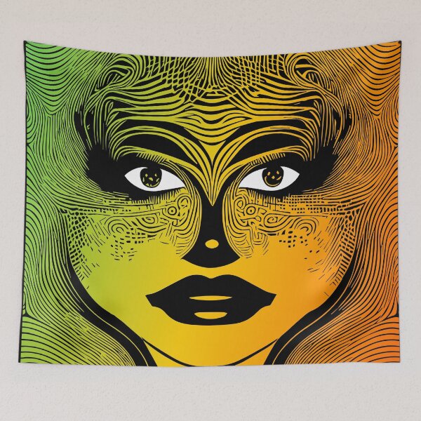 Item preview, Graphic design - female face designed and sold by well3eyond.