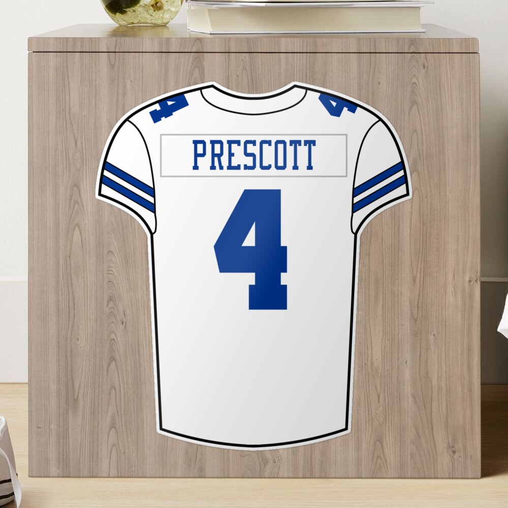 Dak Prescott Home Jersey Sticker for Sale by designsheaven