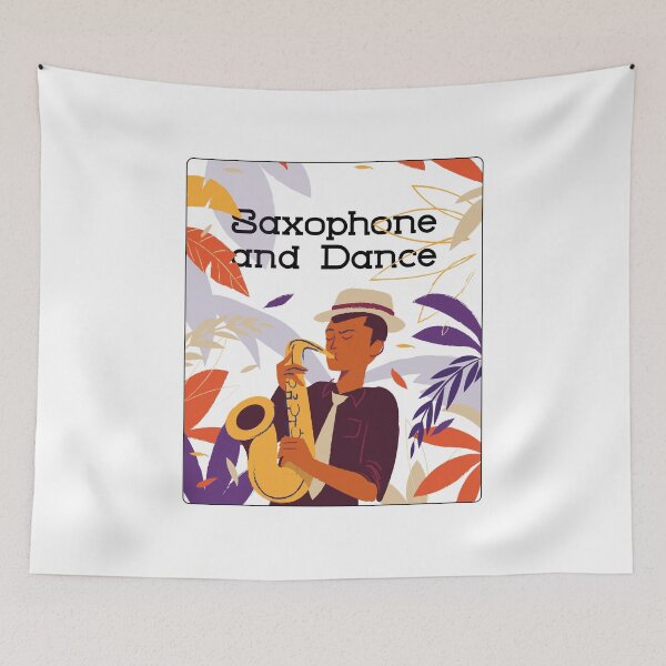 Item preview, Man Saxophone and Dance - Music Artwork designed and sold by ElLocoMus.