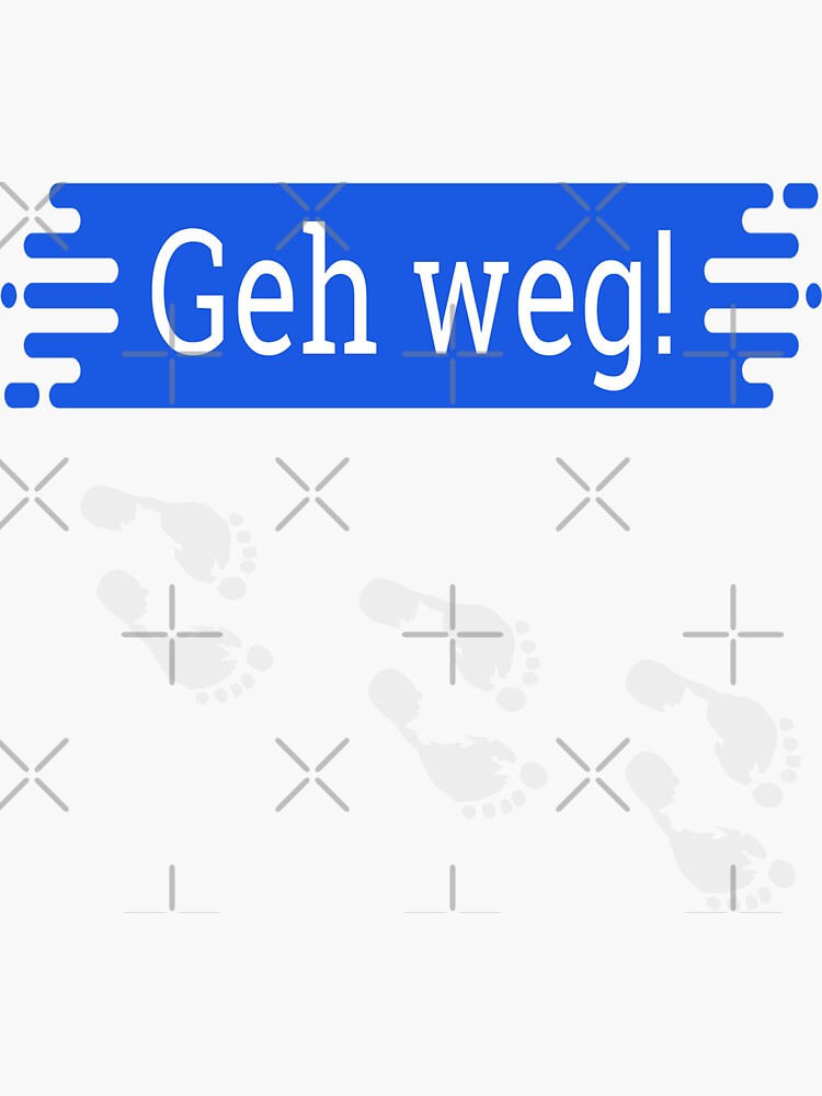 Thumbnail 3 von 3, Sticker, Geh weg! designt und verkauft von Kobeko.