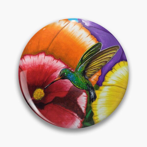 Item preview, Hummingbird and Flowers designed and sold by dbooth4u2.
