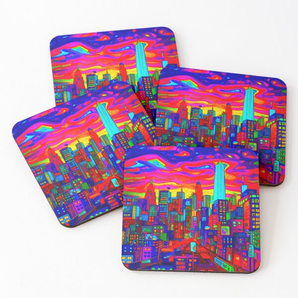 Item preview, Colorful city designed and sold by Lowpower11.