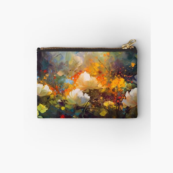 Item preview, White flowers - impressionistic painting designed and sold by Red Witch Art.