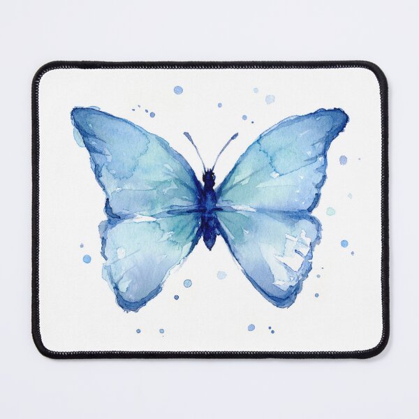 Item preview, Blue Butterfly Watercolor Minimalistic designed and sold by Olga Shvartsur.