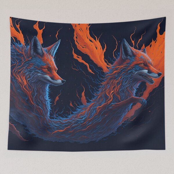 Item preview, Foxes Affected by Global Warming designed and sold by PrintsCreativ.