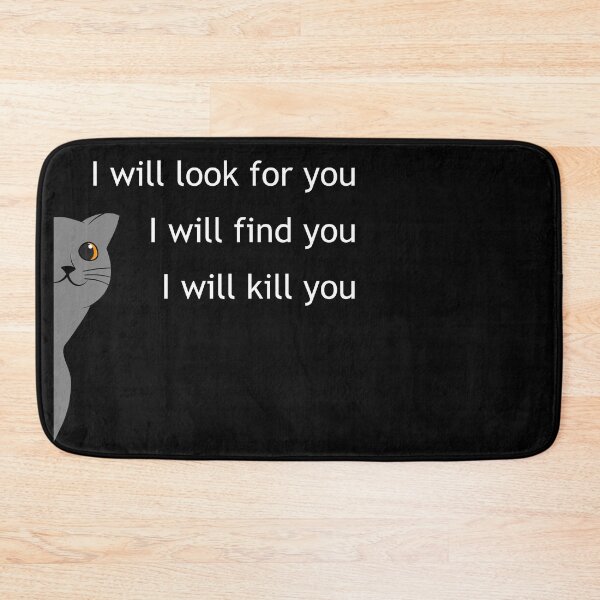 Item preview, I will kill you designed and sold by Eggroll the Cat.