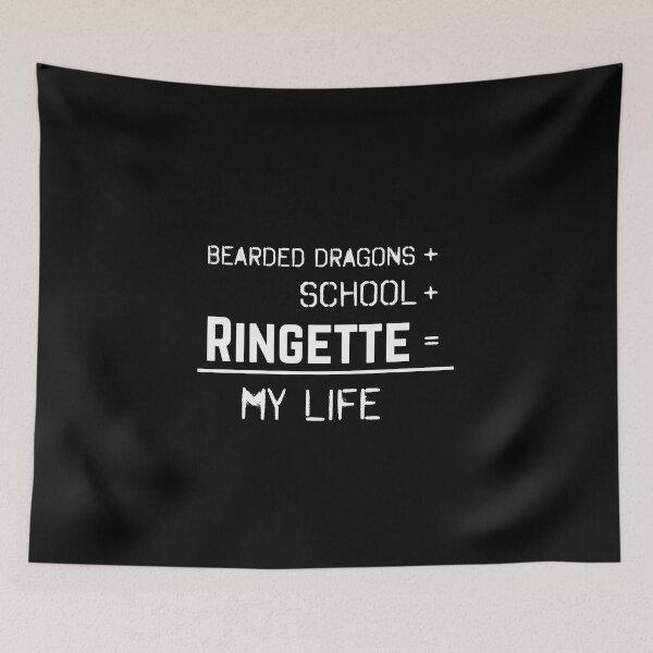 Item preview, Bearded dragons + school + Ringette  = my life (white) designed and sold by EmeraldeaArt.