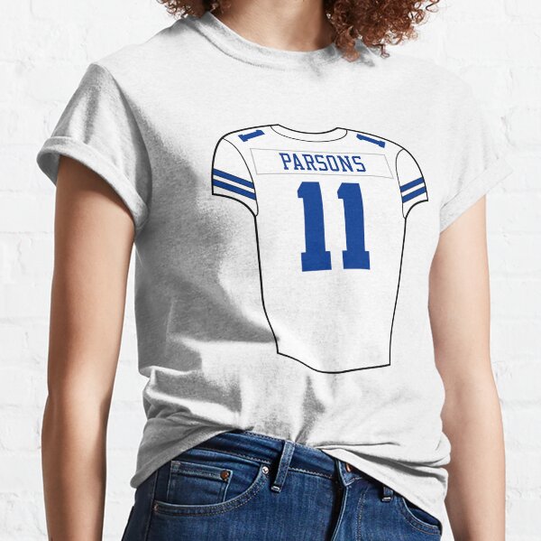 : Gridiron Grip Men's Micah Parsons Dallas Football T-Shirt 100%  Cotton Jersey #11 Texas (2XXL, White) : Sports & Outdoors