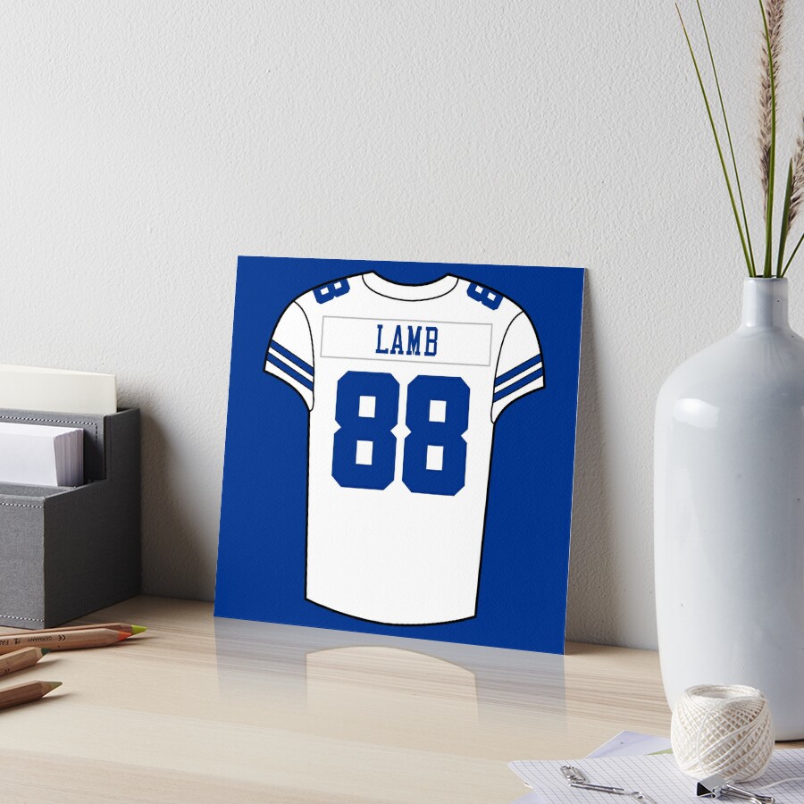 CeeDee Lamb Away Jersey Art Board Print for Sale by designsheaven