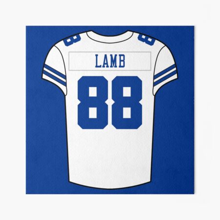 CeeDee Lamb Away Jersey Art Board Print for Sale by designsheaven