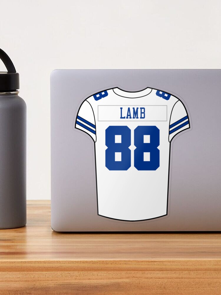 CeeDee Lamb Home Jersey Sticker for Sale by designsheaven