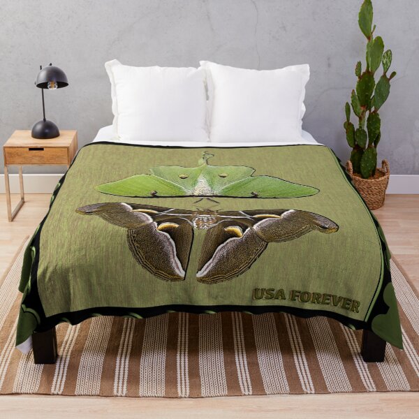 Item preview, Cynthia Moth Luna Moth Stamp designed and sold by UffdaGreg.
