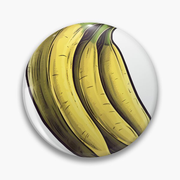 Item preview, three yellow bananas designed and sold by BenjaminsPlace.