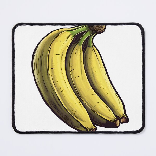 Item preview, three yellow bananas designed and sold by BenjaminsPlace.