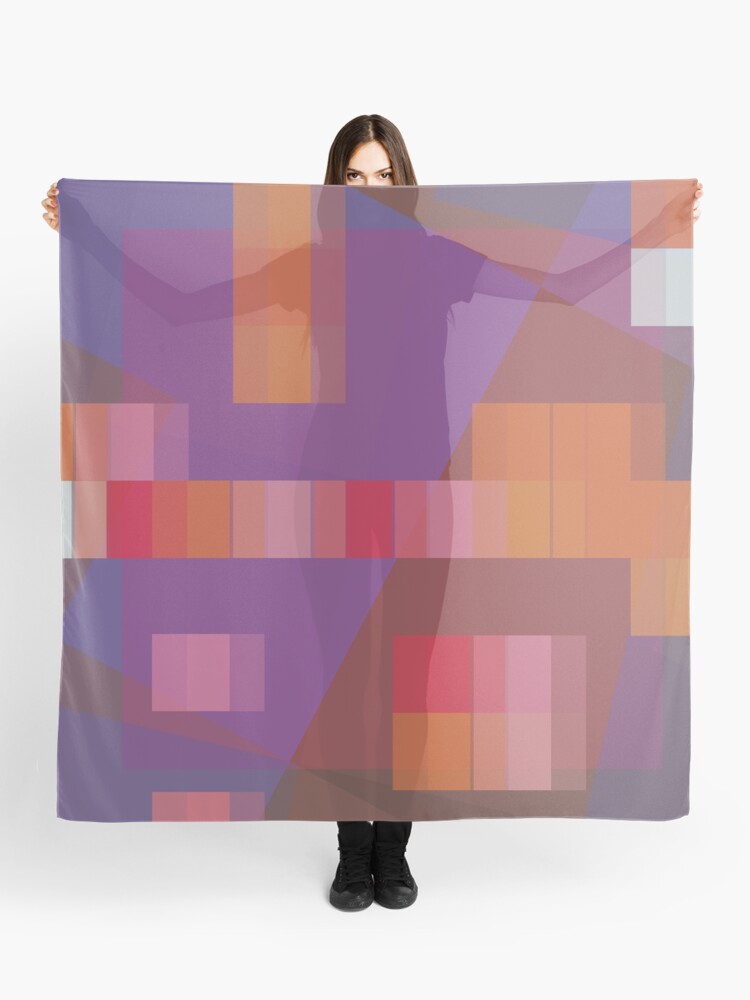 Thumbnail 1 of 3, Scarf, Everyone, But No Answers (#138) designed and sold by Quantrian.