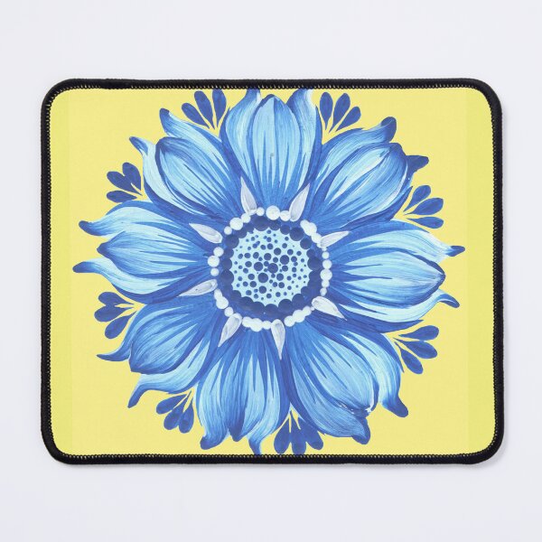 Item preview, Ukrainian art Petrykivka art Ukrainian flower blue designed and sold by Sunflower-7.