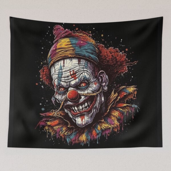 Item preview, Scary Grinning Clown designed and sold by DreamPuzzles.