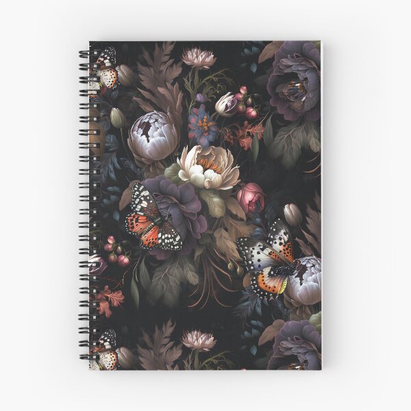 Item preview, pattern flowers and roses with butterflies with a black background designed and sold by hAITHAM1985.