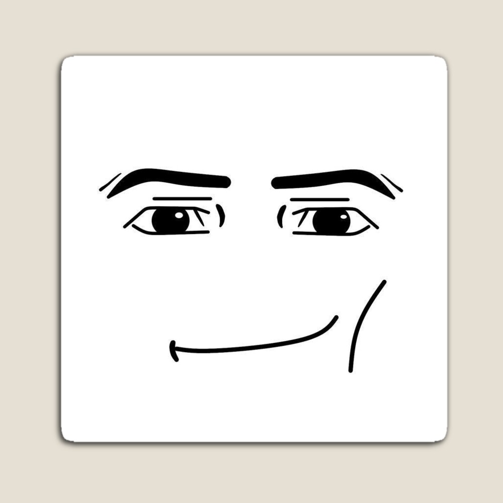 008, Monito Roblox Man Face - Monitos blancos