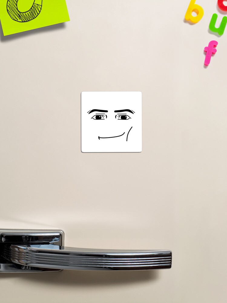 roblox man face Sticker for Sale by Zowie Elayne