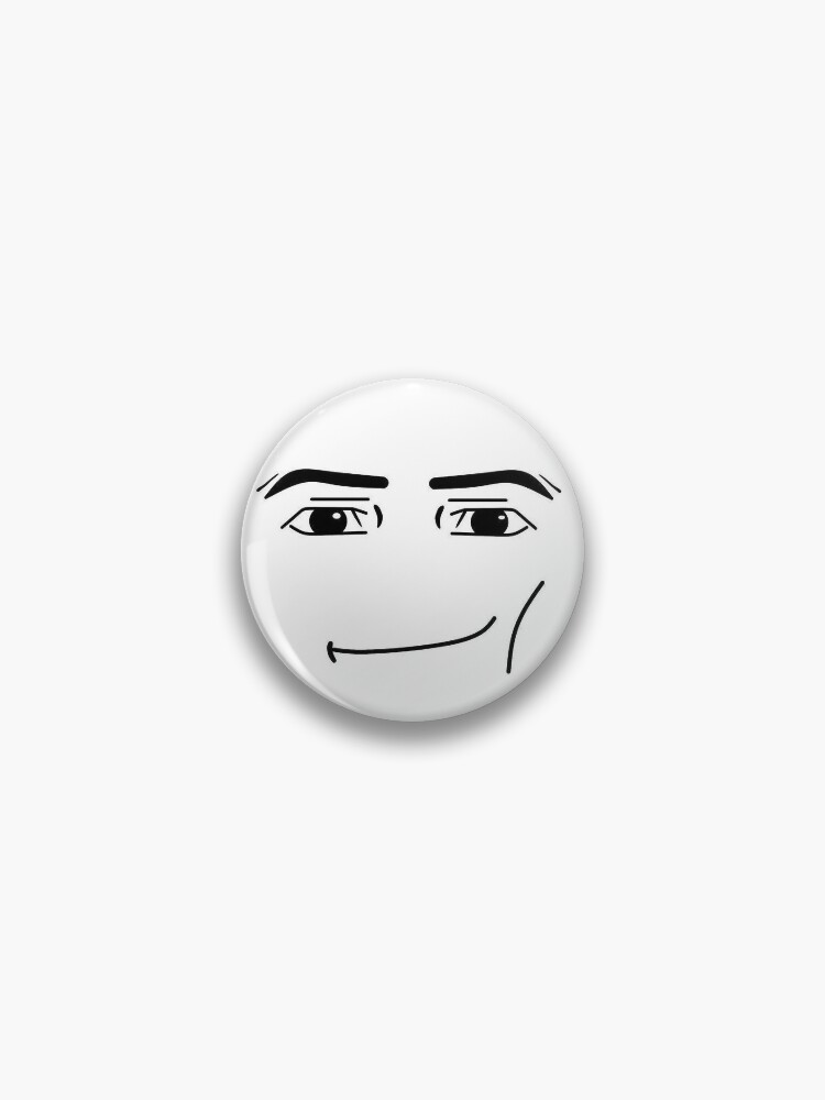 Roblox Man Face Pin for Sale by Sticker-N-Stuff