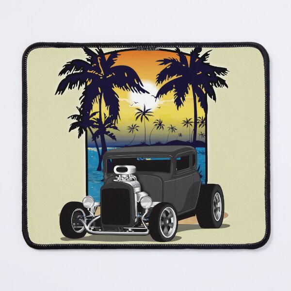 Item preview, 1932 Black Chevy 5 Window Coupe HotRod California Beachin Print designed and sold by RPM-ART.